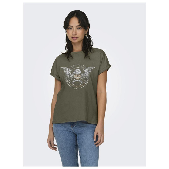 Only Γυναικεία κοντομάνικη μπλούζα Only Γυναικεία κοντομάνικη μπλούζα